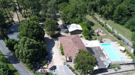 Het restaurant vanuit de lucht