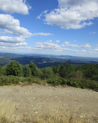 View from a nearby hill.